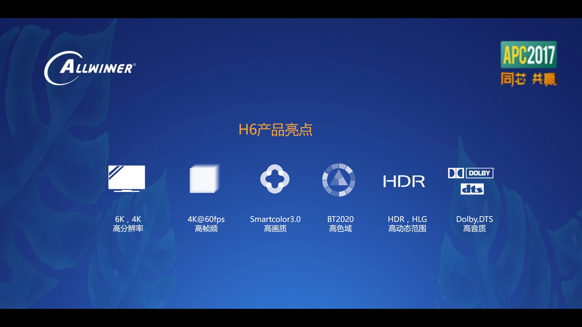 珠海全志科技股份有限公司正式发布最强画质4K机顶盒SoC——H6